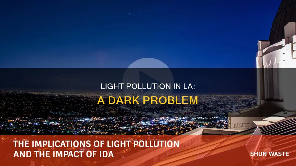 what is the light pollution in los angeles