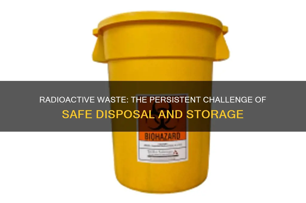 what is the main issue with radioactive waste