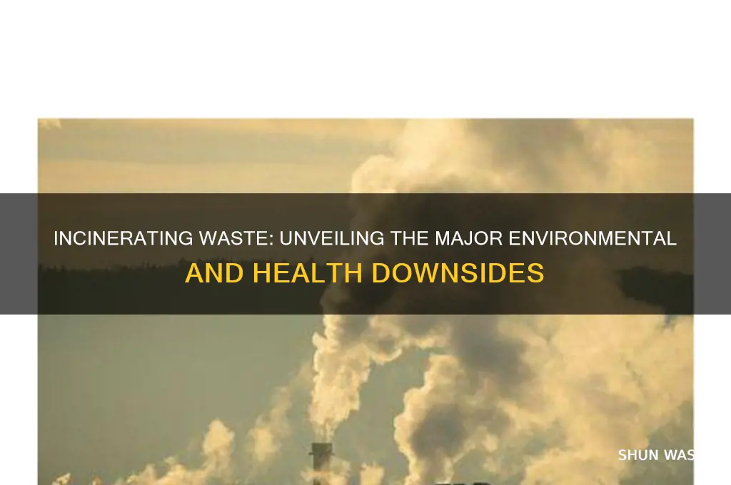 what is the major downside to incerating waste