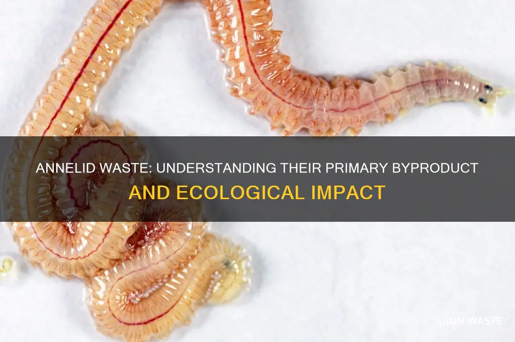 what is the major waste product produced by annelids