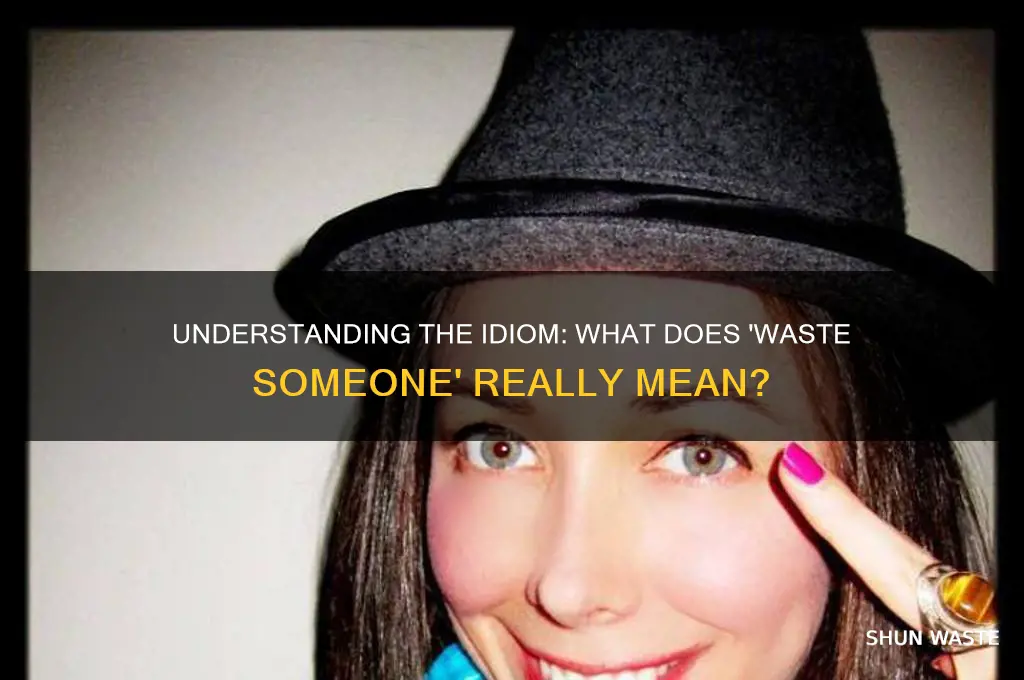 what is the meaning of waste someone