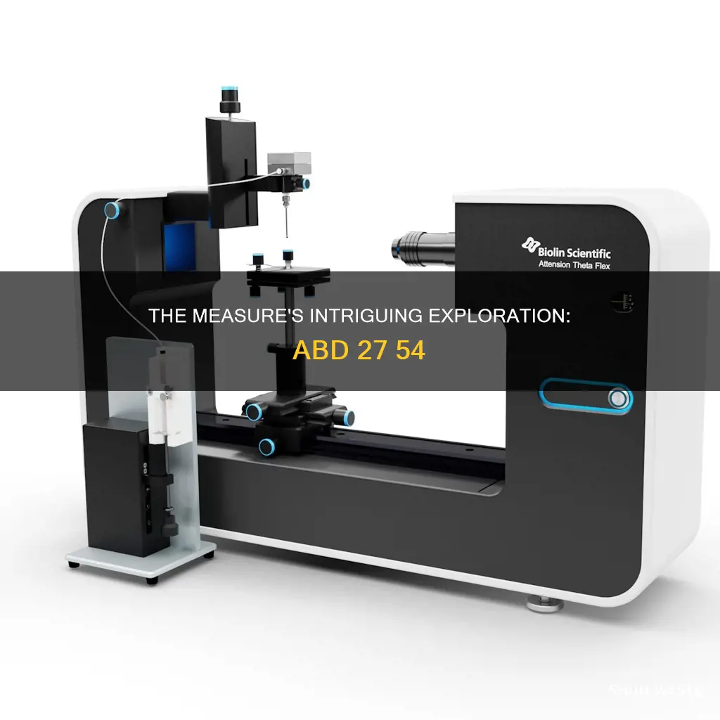 what is the measure of abd 27 54