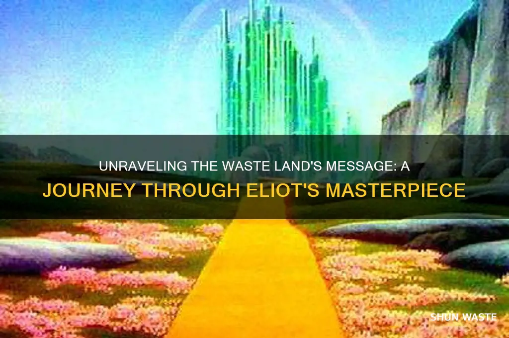 what is the message of the waste land