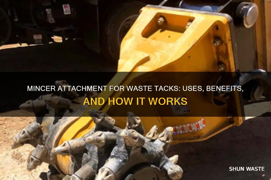 what is the mincer attachment for waste tacks