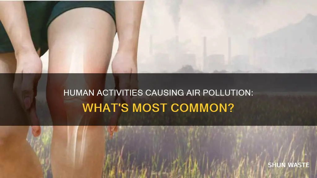 what is the most common activity that causes air pollution
