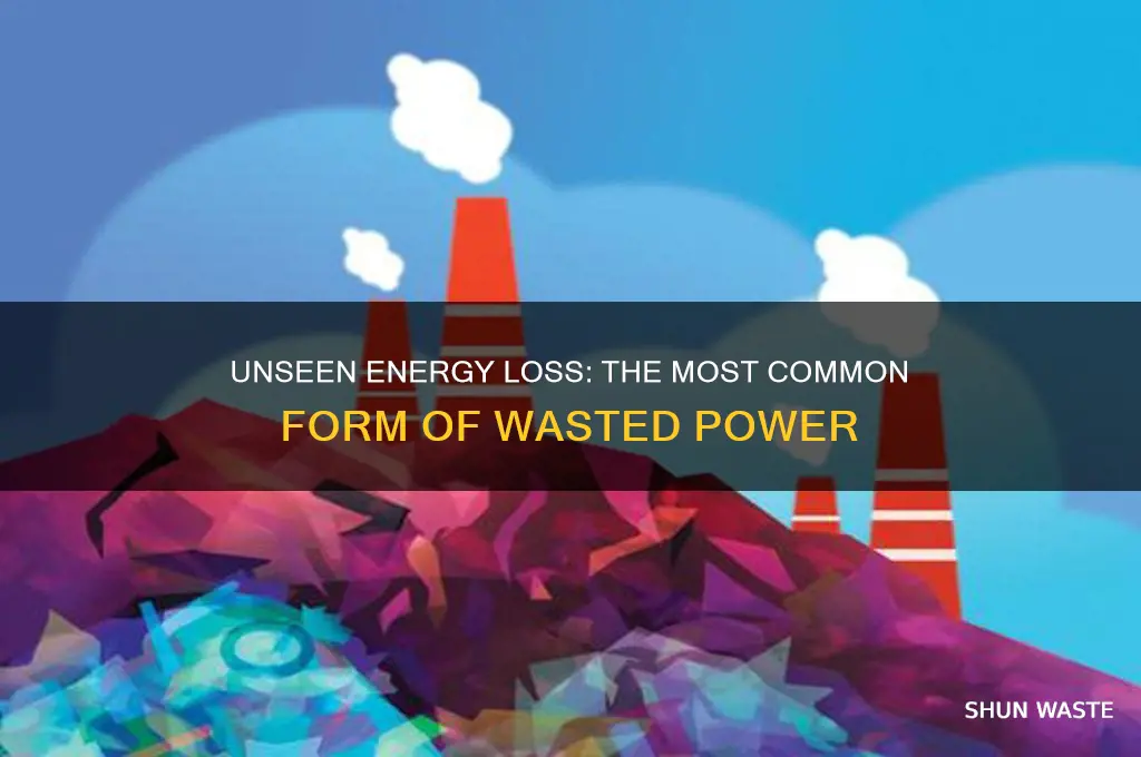 what is the most common form of waste energy