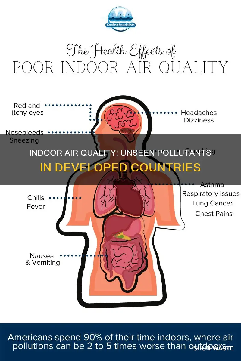 what is the most common indoor pollutant in developed countries