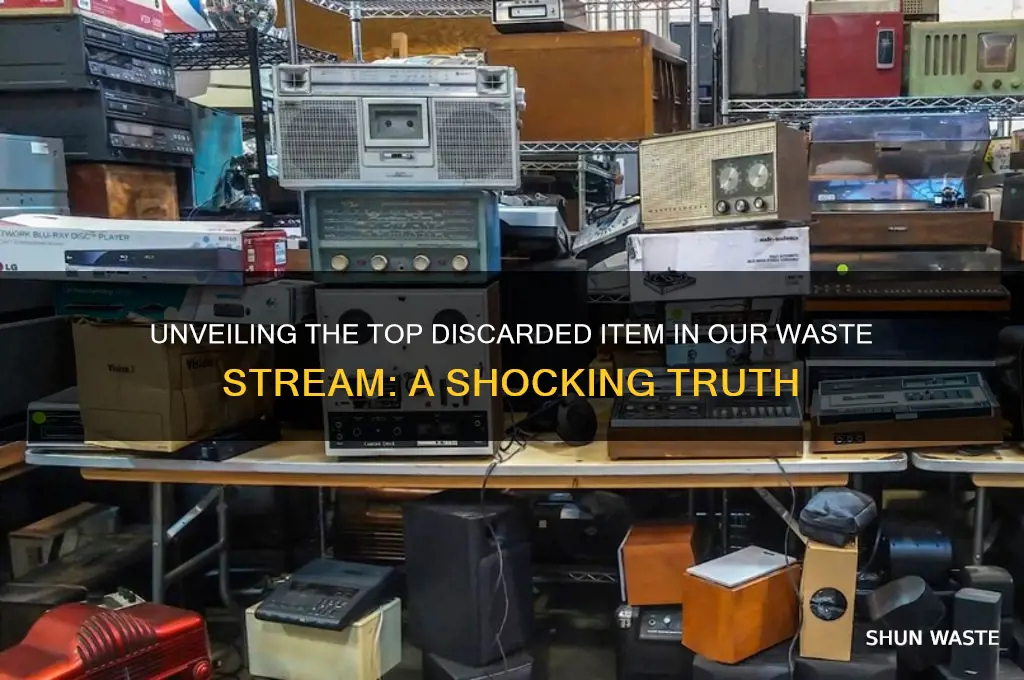 what is the most discarded item in the waste stream