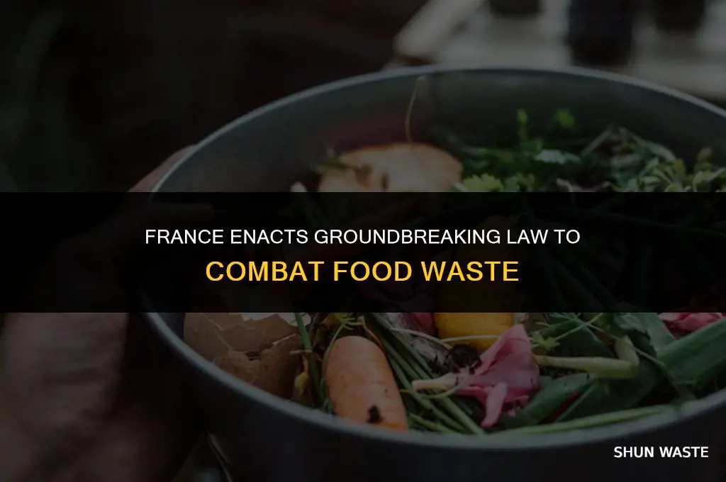 what is the name france pass the law food waste