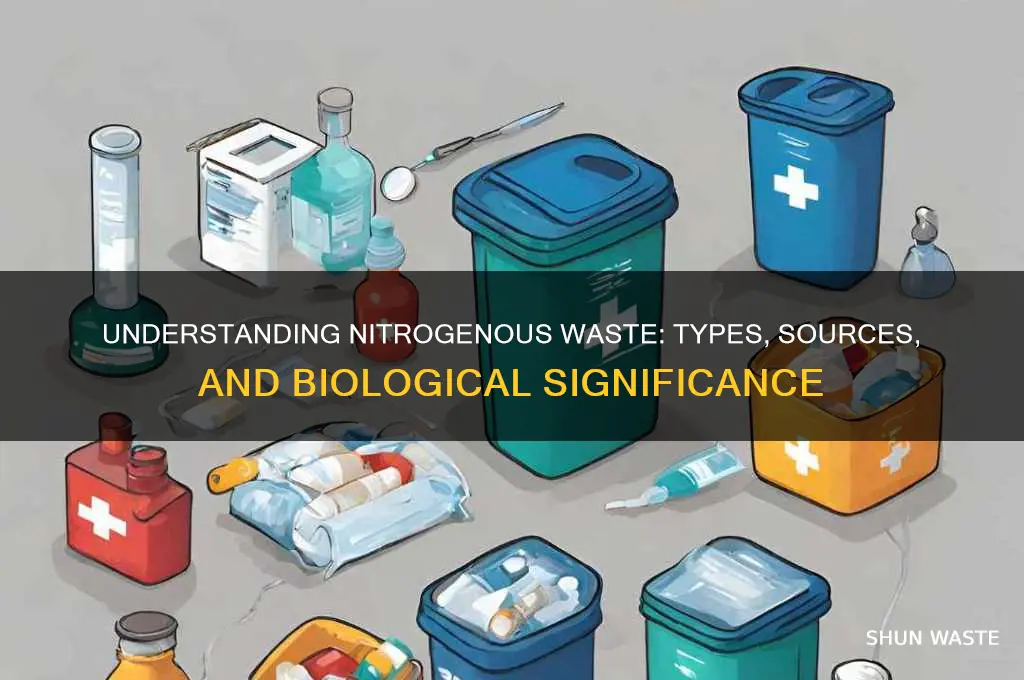 what is the nitrogenous waste in the following