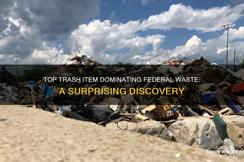 what is the number one trash found in federal waste