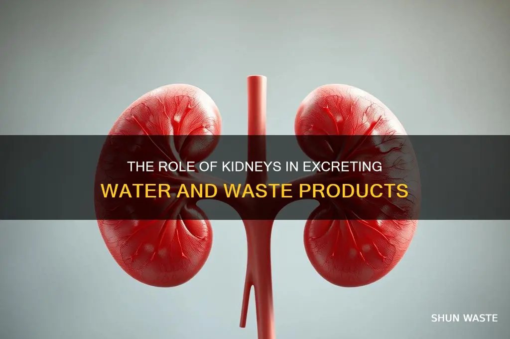 what is the organ that excretes water and waste products