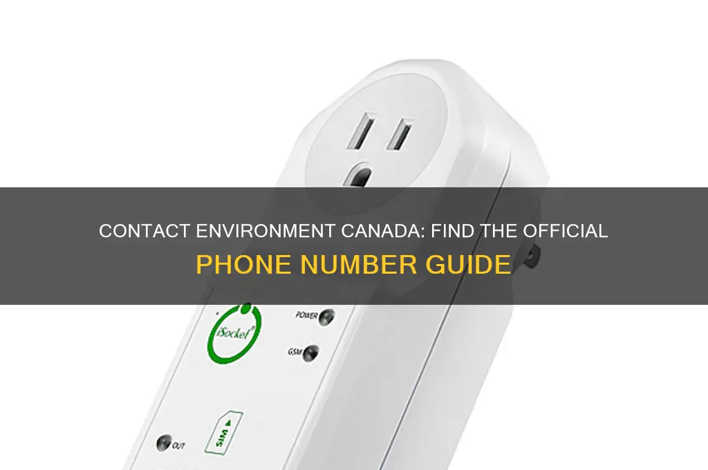 what is the phone number for environment canada