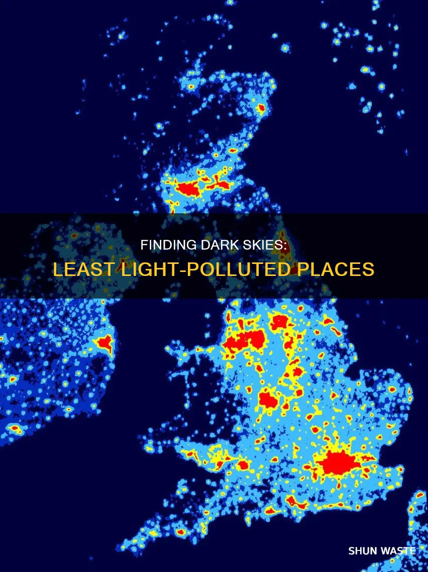 what is the place with the least light pollution