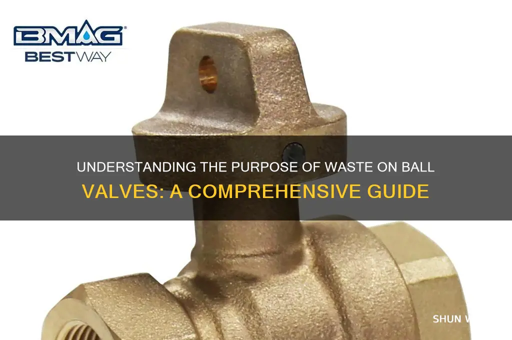 what is the point of waste on ball valve