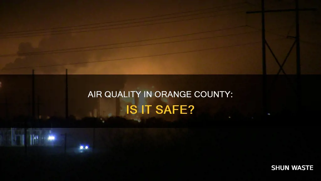 what is the pollution level in orange county california