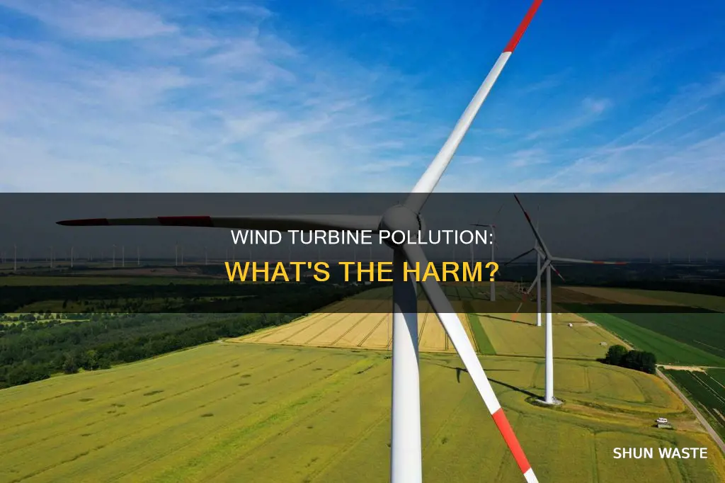 what is the pollution of wind turbines