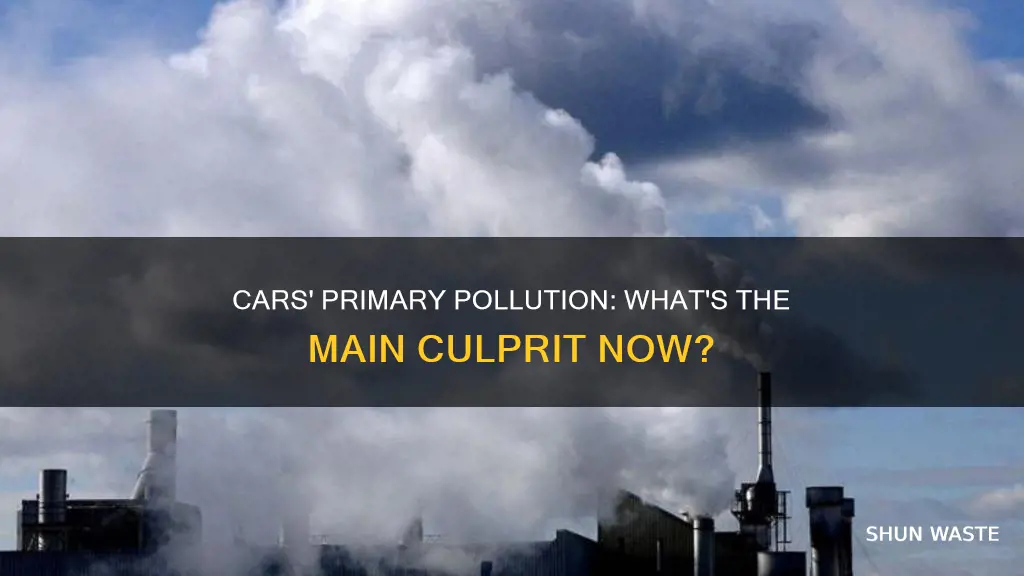 what is the primary air pollution released by cars now
