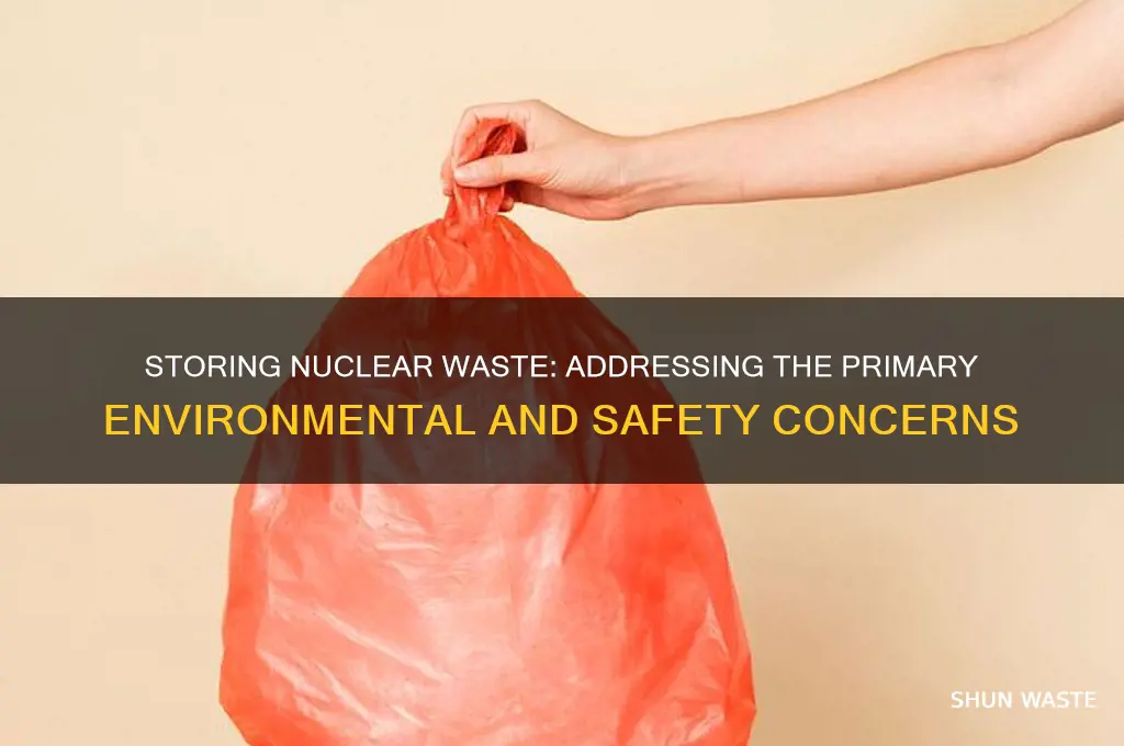 what is the principal concern of storing nuclear waste