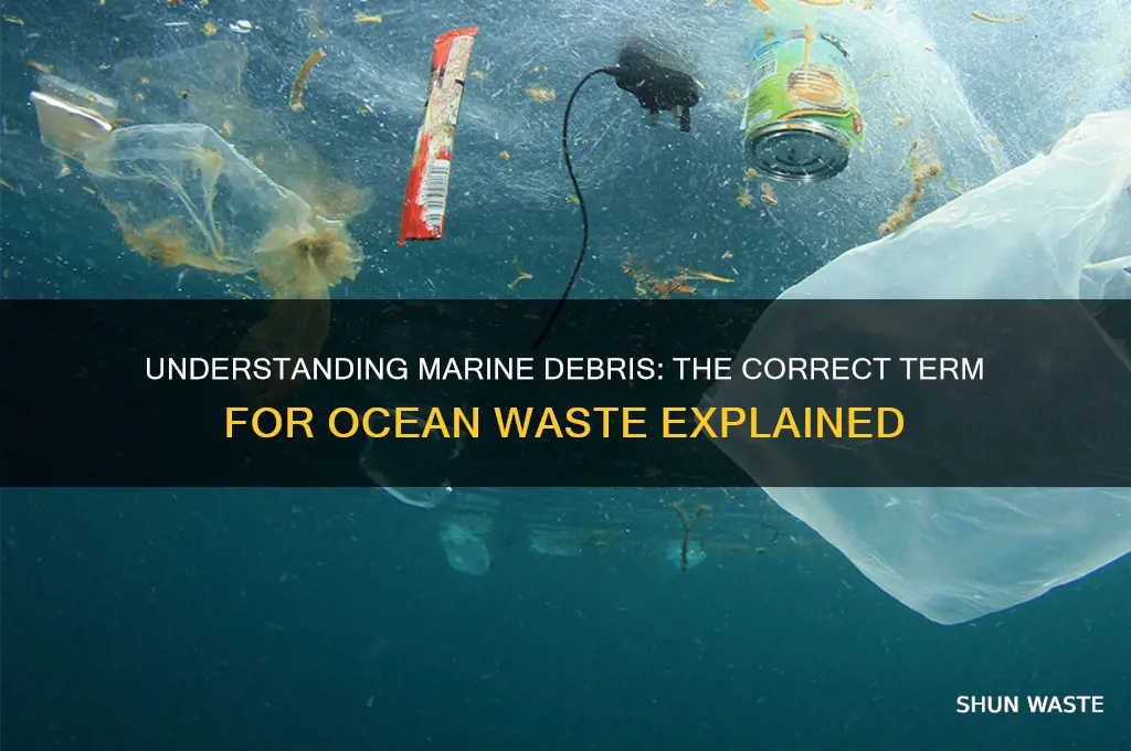 what is the proper term for ocean waste