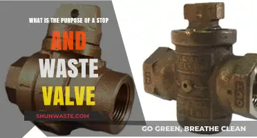 Understanding Stop and Waste Valves: Essential Functions and Applications