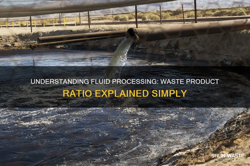 what is the ratio of fluid process and waste products