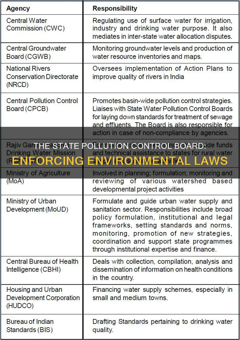 what is the role of state pollution control board