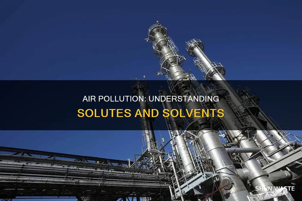 what is the solute and solvent in polluted air