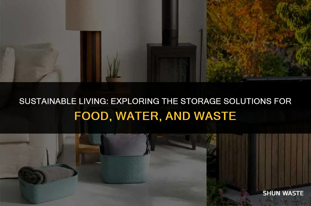 what is the storage unit for food water and waste