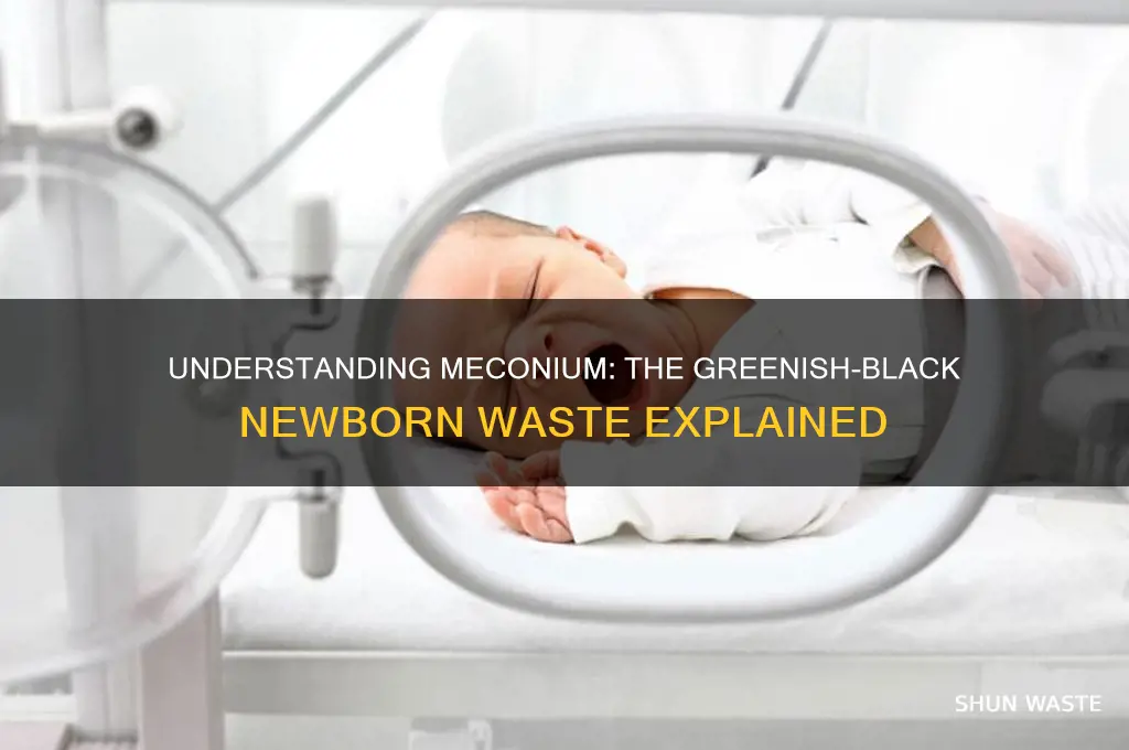 what is the stringy greenish black waste from a newborn