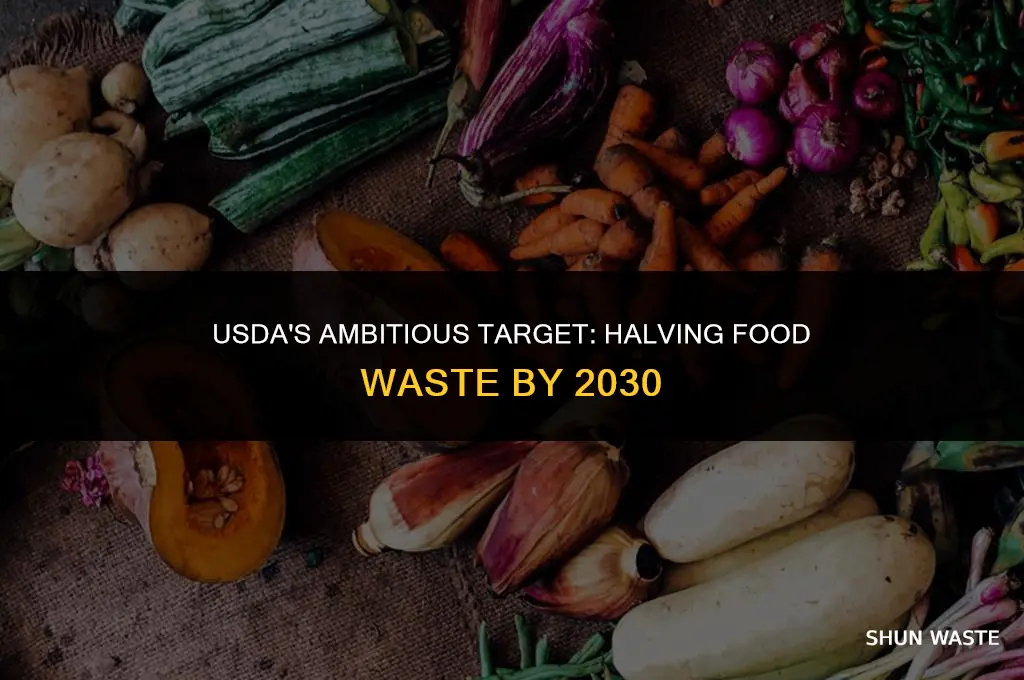 what is the usda goal for food waste by 2030