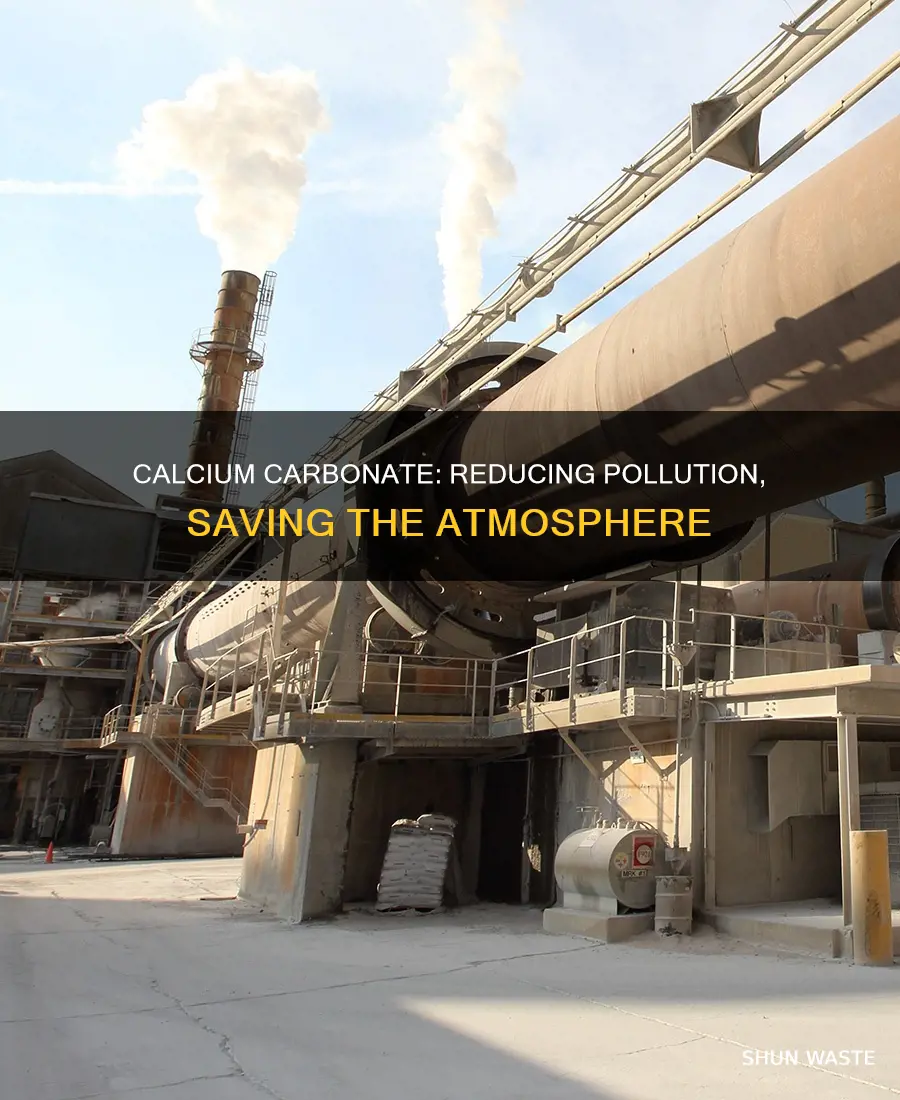 what is the use of calcium carbonate decreases atmospheric pollution