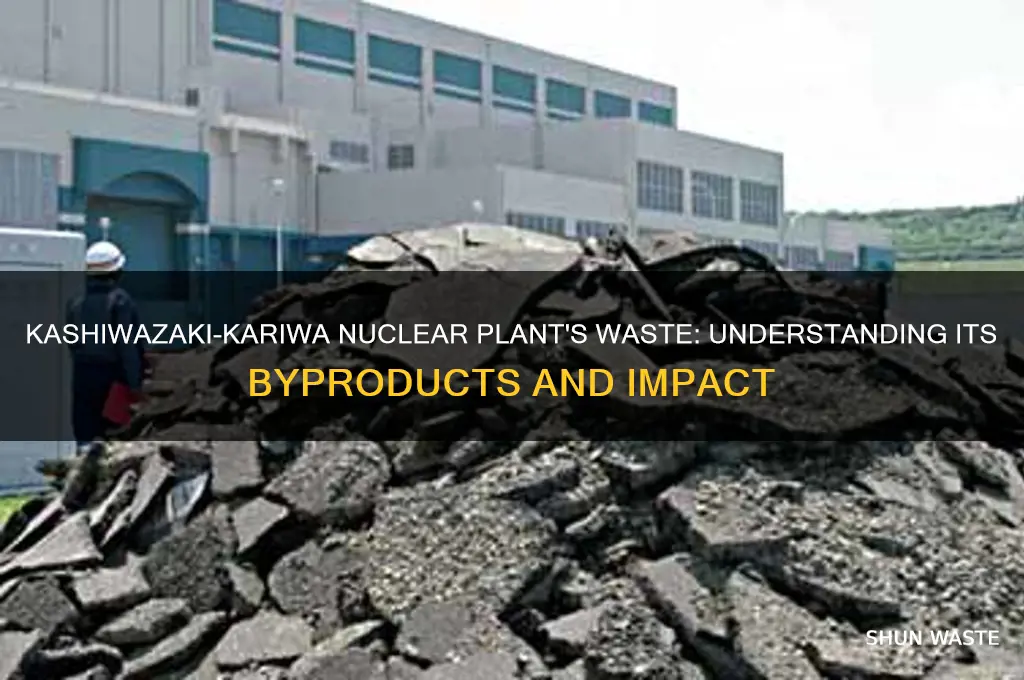 what is the waste product by the kashiwazaki-kariwa plant