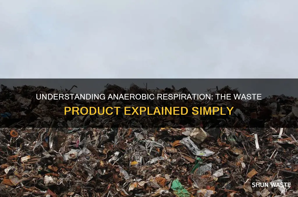 what is the waste product of anaerobic respiration