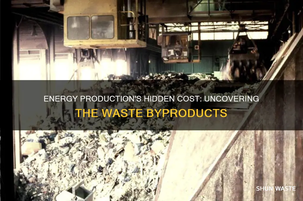 what is the waste product of energy production