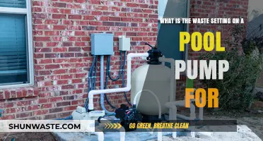 Understanding the Waste Setting on Your Pool Pump: Purpose and Usage