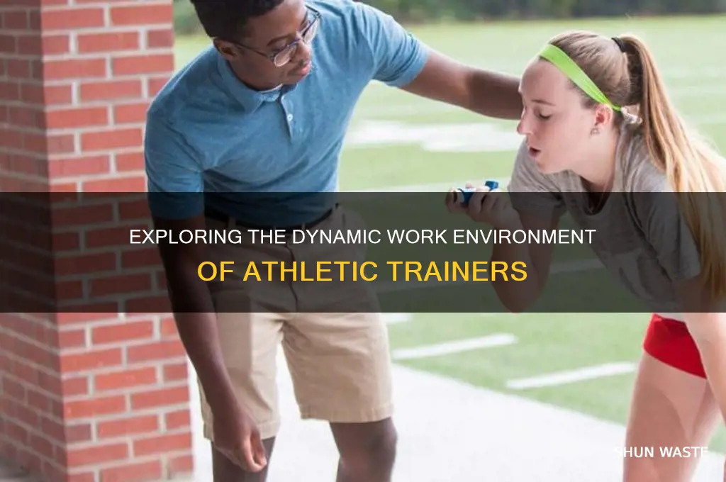 what is the work environment for a athletic trainer