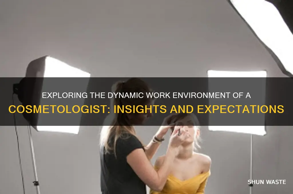 what is the work environment for a cosmetologist