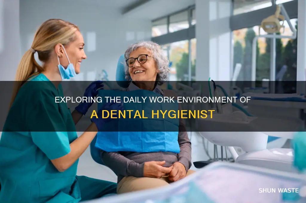 what is the work environment for a dental hygienist