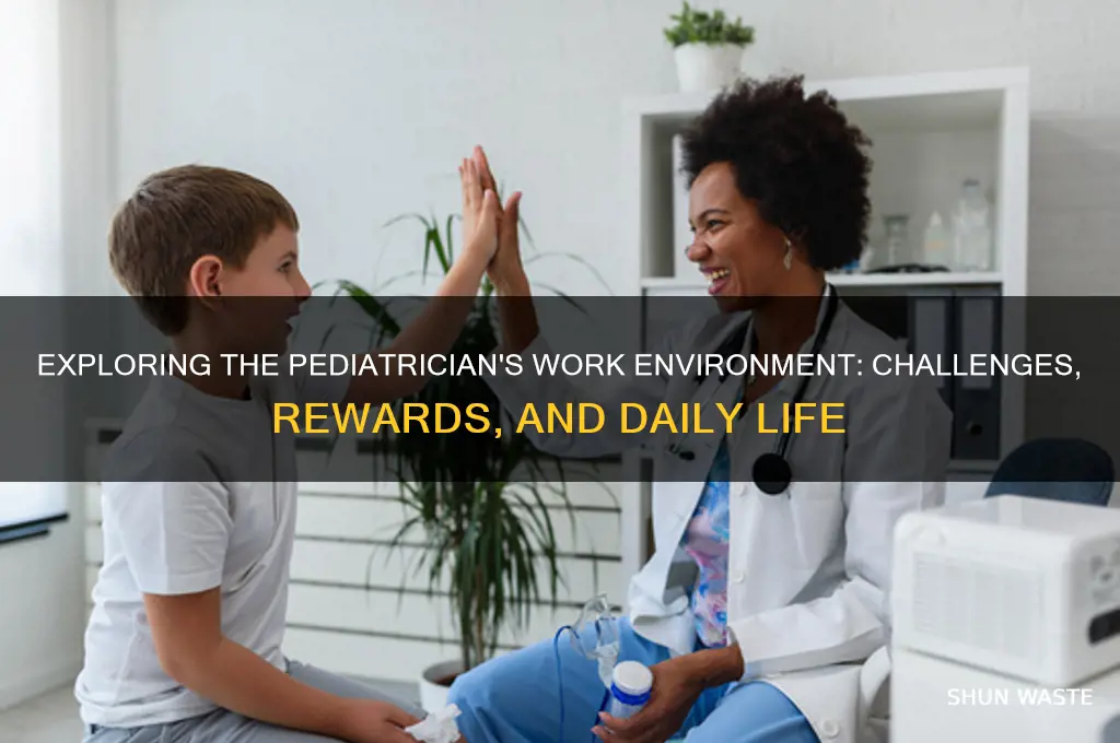 what is the work environment for a pediatrician