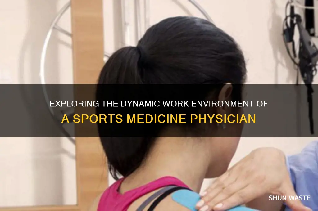 what is the work environment for a sports medicine physician