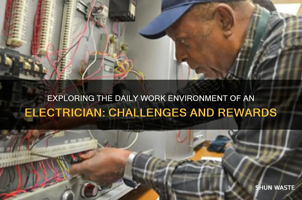 what is the work environment like for an electrician