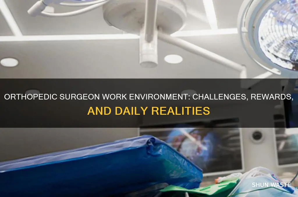 what is the work environment like for an orthopedic surgeon