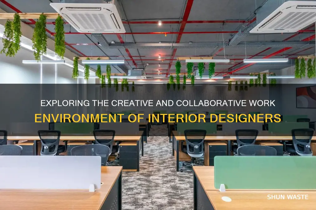 what is the work environment of an interior designer