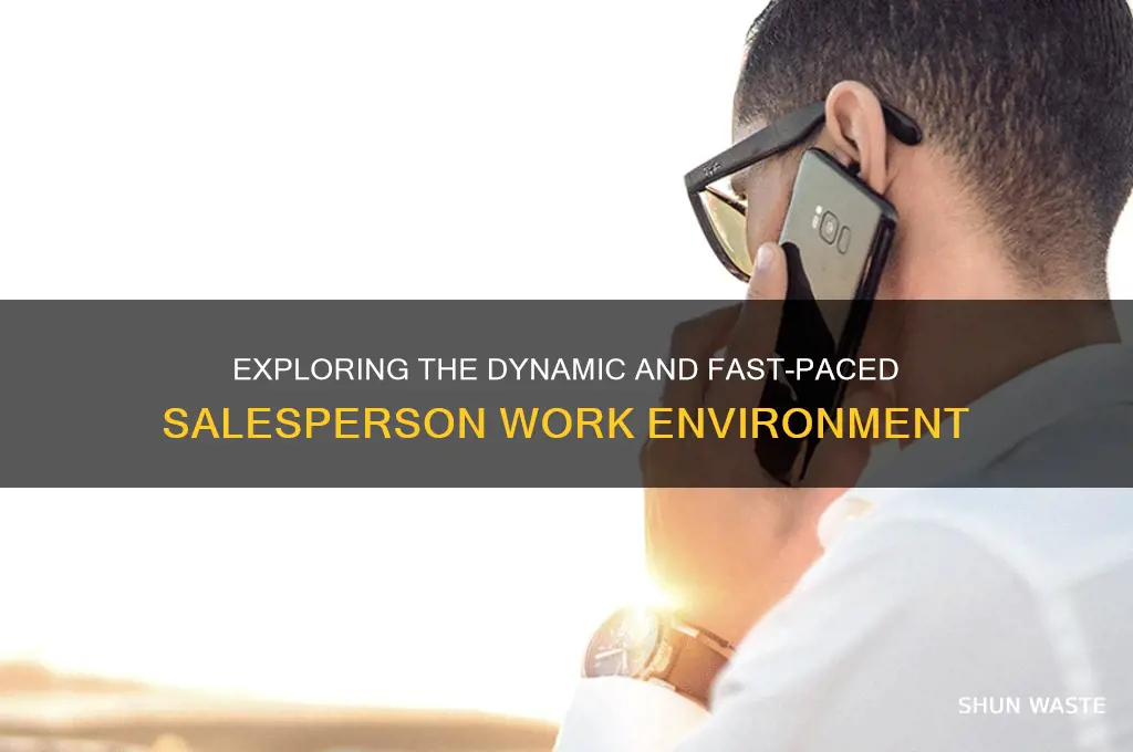 what is the working environment like for a salesperson
