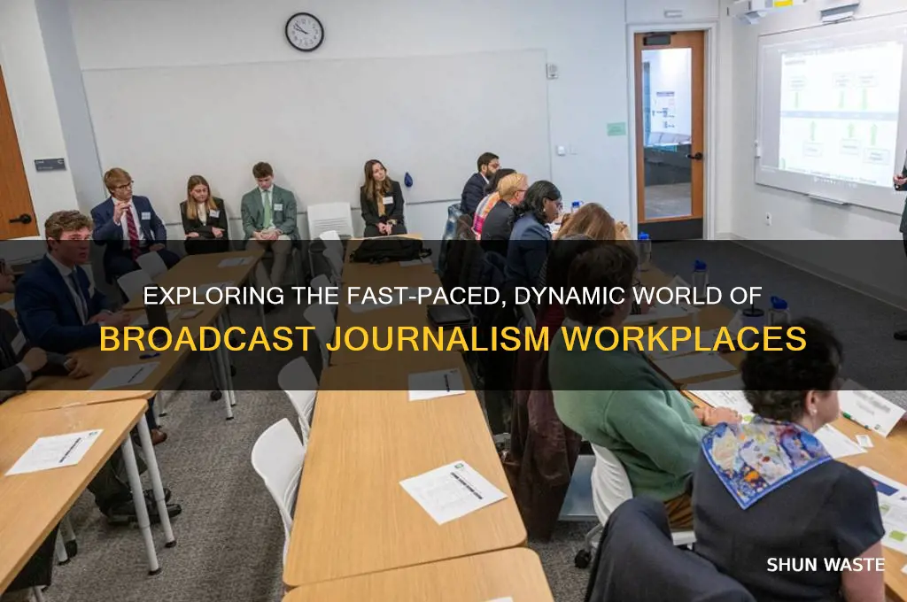 what is the working environment of a broadcast journalist