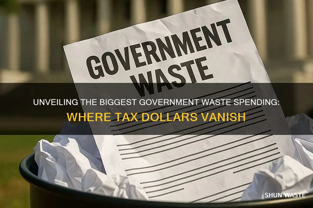 what is tjhe most goverment waste spending