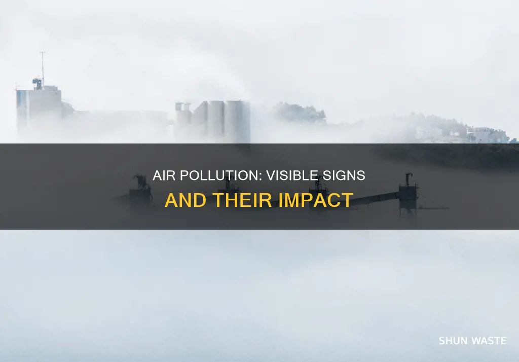 what is visible sign of air pollution