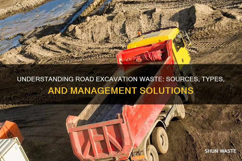 what is waste from road dug up