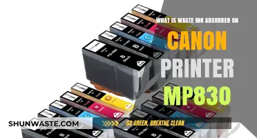 Understanding the Waste Ink Absorber in Canon MP830 Printers